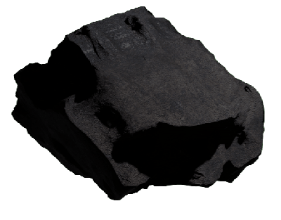 A lump of coal.